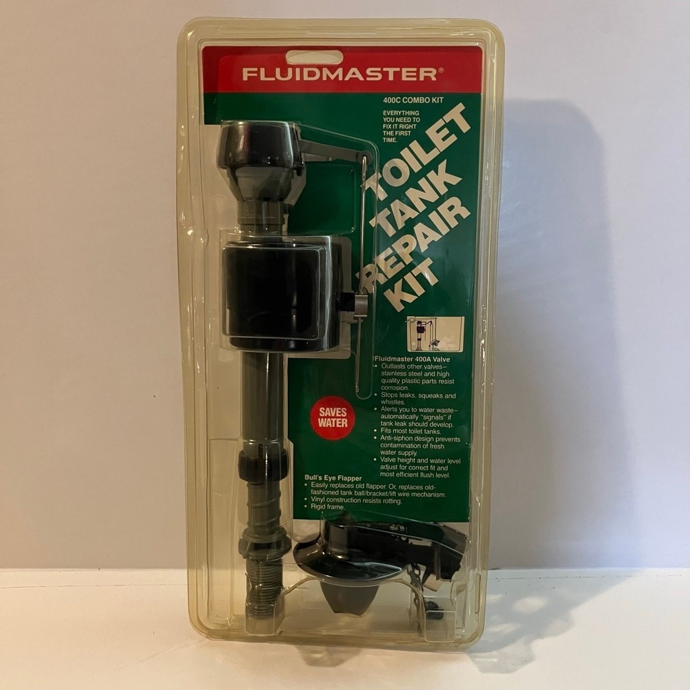 Fluidmaster 400C Toilet Tank Fill Valve & Flapper Kit Toilet Repair Kit NEW